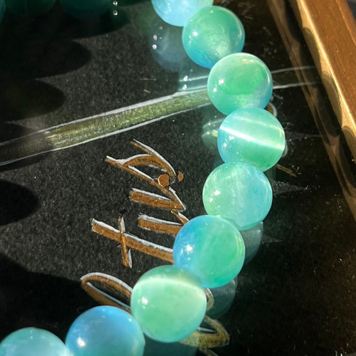 特別出品 開光 龍眼天珠 緑 ブレスレット dzi ＊ ΚΑйON ＊ 通販
