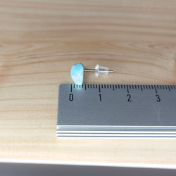 単品 ラリマー (曹灰針石) ピアス サージカル仕様 キャッチはシリコン [10] RM_10 7枚目の画像