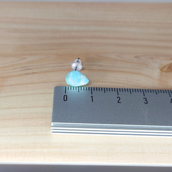 単品 ラリマー (曹灰針石) ピアス サージカル仕様 キャッチはシリコン [10] RM_10 6枚目の画像