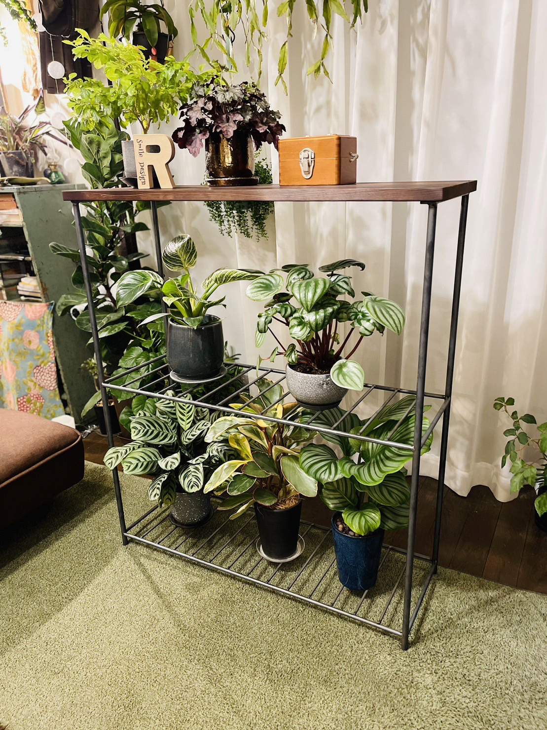 【在庫処分品】アイアンシェルフ　アイアンラック　男前インテリア　オーダー 在庫処分品】アイアンシェルフ アイアンラック 男前インテリア オーダー