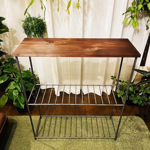 アイアンラック　グリーンラック　オープンシェルフ　アイアン家具　オーダーメイド アイアンラック グリーンラック オープンシェルフ アイアン家具