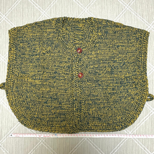 1点もの】あったかケープ 手編み ニット ボレロ カーディガン ケープ