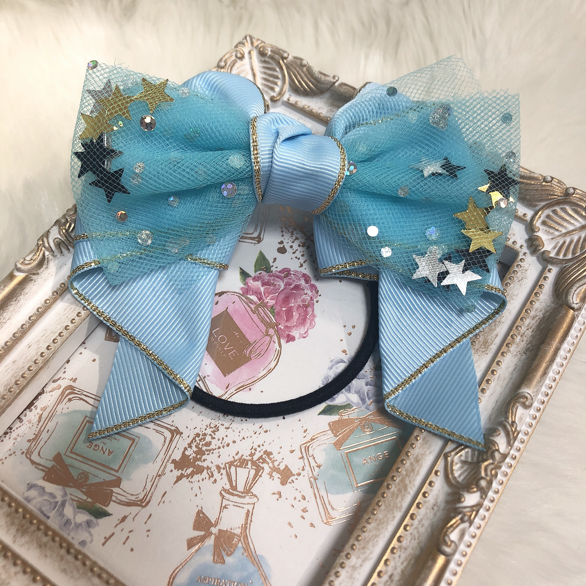 試作♡ハンドメイド♡チュール×まんまるリバティリボン 楽天市場】小花スパンコールとメッシュチュールリボン 幅60mm 1m