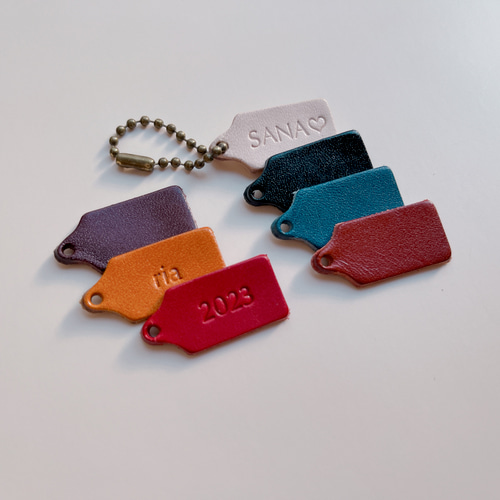 栃木レザー＊ミニタグシリーズ レザーキーホルダー プチギフト 名入れ