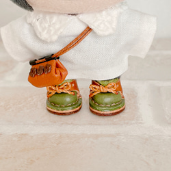 ぬい靴 10㎝〜12㎝ぬいちゃん用 本革 まっちゃ⑤ ぬいぐるみ