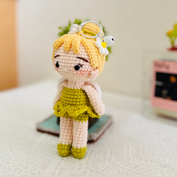 編みぐるみ　妖精　かぎ針編み　Baby Fairy ハンドメイド 3枚目の画像