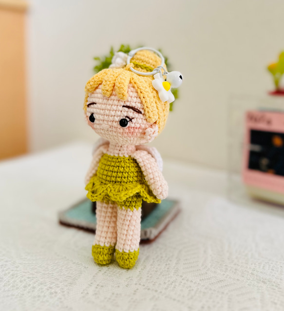編みぐるみ　妖精　かぎ針編み　Baby Fairy ハンドメイド 3枚目の画像