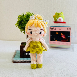 編みぐるみ　妖精　かぎ針編み　Baby Fairy ハンドメイド 5枚目の画像