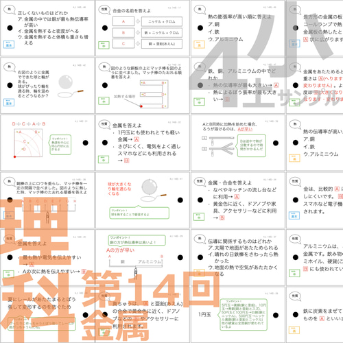 中学受験 暗記カード【4年上 理科・社会 全セット 1-19回】 組