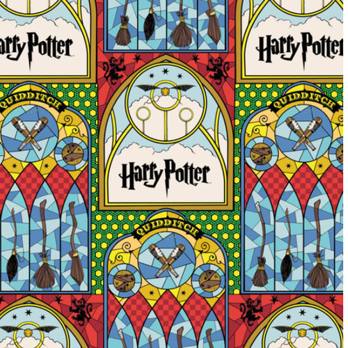 ハリー・ポッター ステンドグラス風デザイン 100x140cm