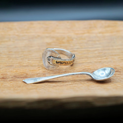1922年ロンドン製 アンティークシルバースプーンリング 指輪・リング