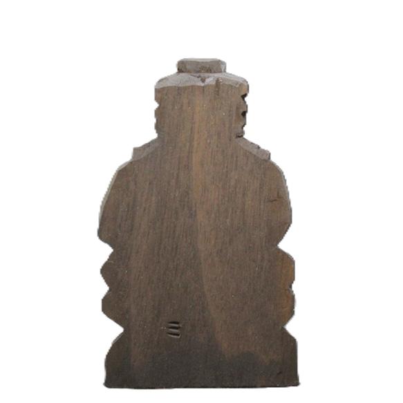 不動明王坐像 (15 公分 FD5104) 佛像圓空佛複製品木雕 第6張的照片