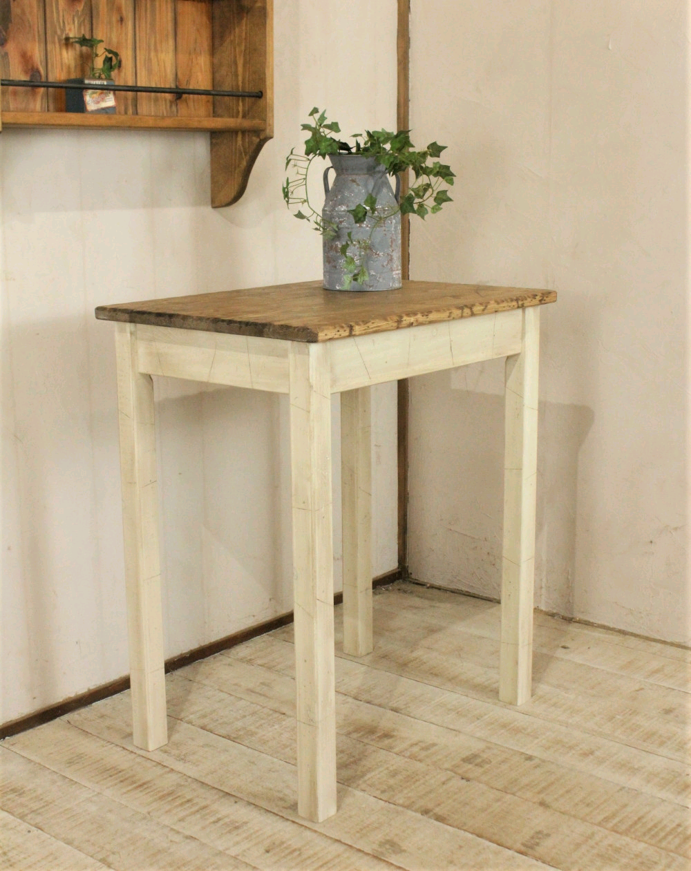 ダメージ加工 ホワイトシャビーテレビ台140 アンティークホワイト