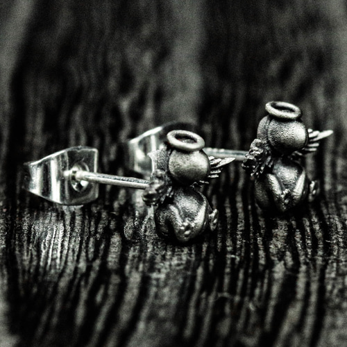 ペニス・スターリングシルバー・ピアス - 悪魔と天使のジュエリー