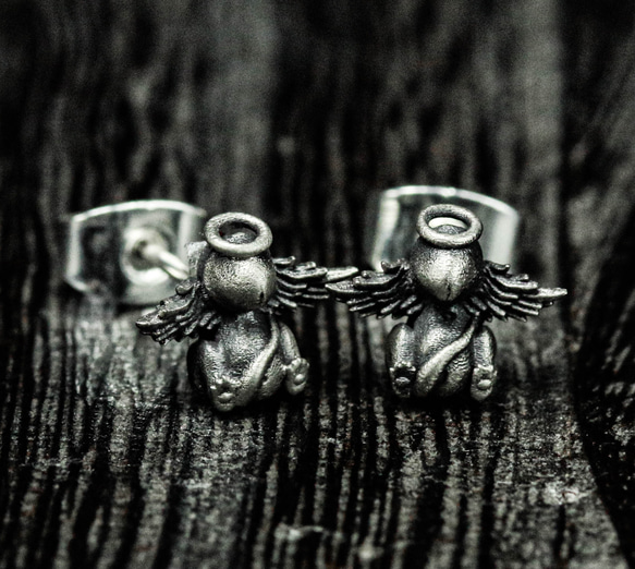   スターリングシルバー　ピアス ペニス・スターリングシルバー・ピアス - 悪魔と天使のジュエリー