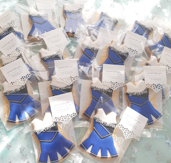 【5袋からフルオーダー】ユニフォーム•制服 オーダーアイシングクッキー 6枚目の画像