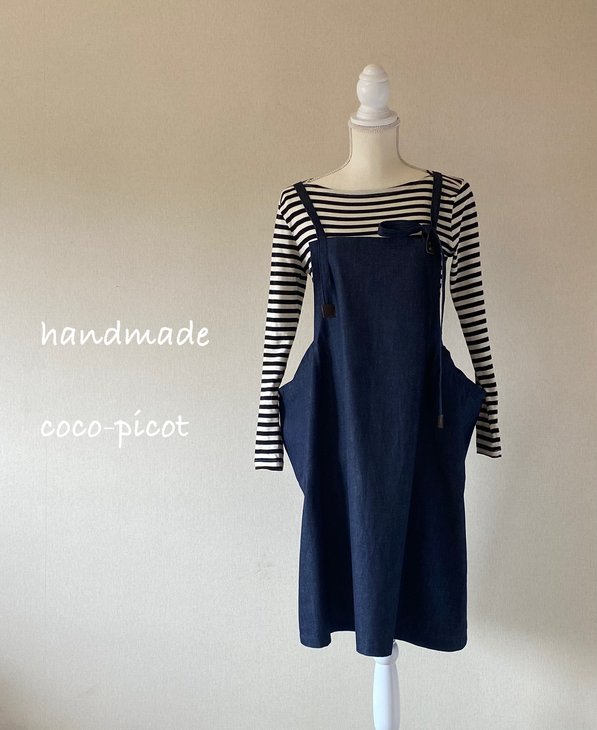 岡山デニム6オンス　カバーオールエプロン