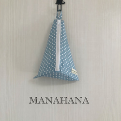 歯ブラシが落っこちない！コップ袋【水玉】 雑貨・その他 manahanaばー