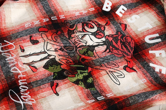 24新作バラ刺繍ジャケットトップスゆったりハットカーディガンチェックコート W150 14枚目の画像
