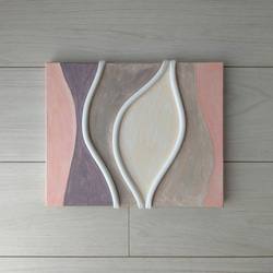 キャンバスアート　原画　pink×purple 1枚目の画像