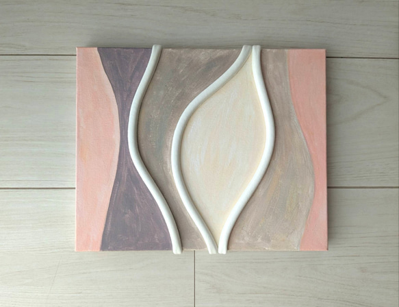 キャンバスアート　原画　pink×purple 5枚目の画像