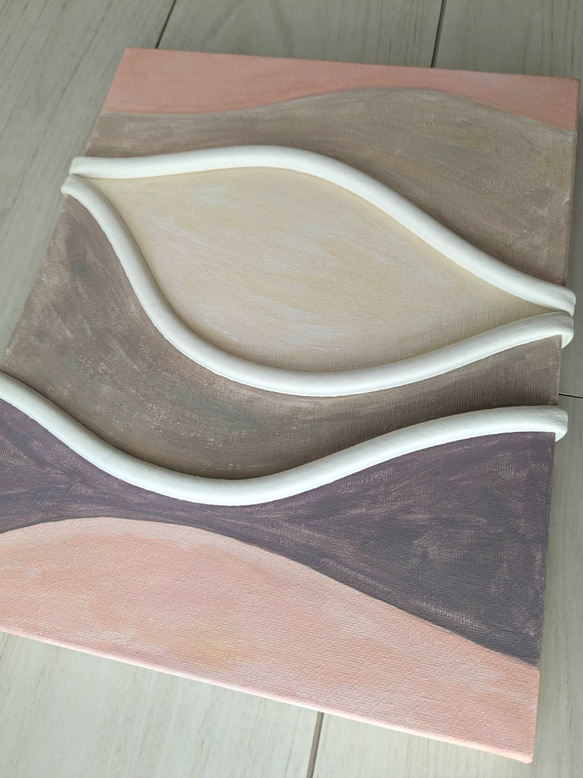 キャンバスアート　原画　pink×purple 6枚目の画像