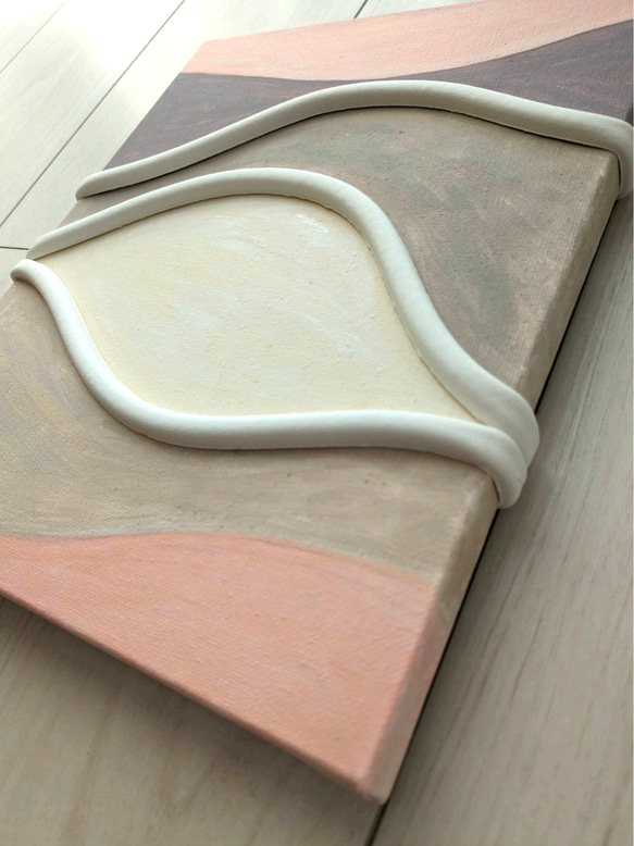 キャンバスアート　原画　pink×purple 2枚目の画像