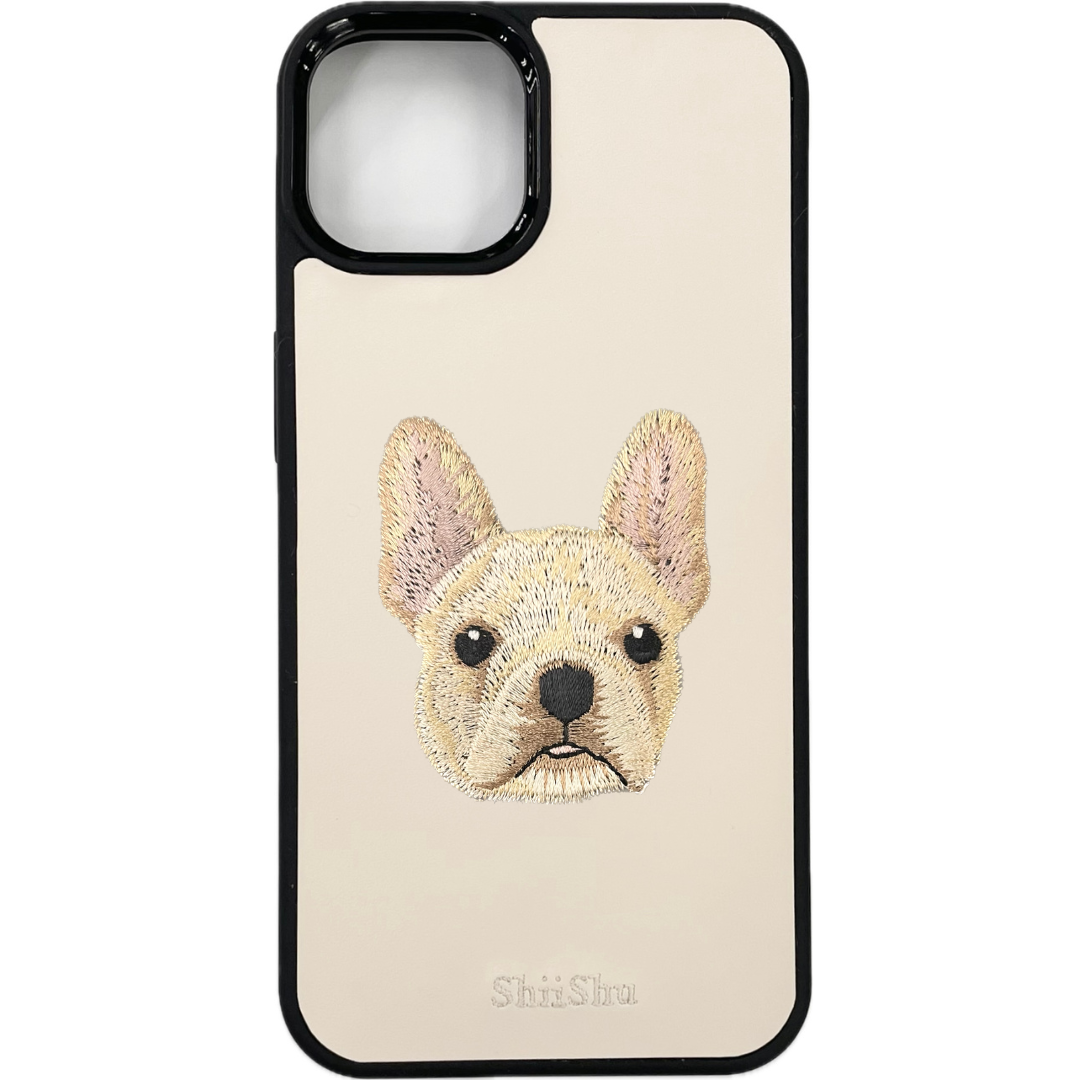 【刺繍スマホケース】フレンチブルドッグ