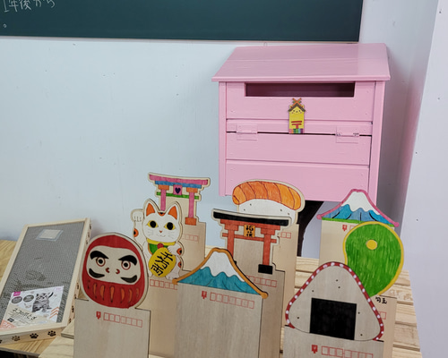ポストカードプリント ━ 結ふ ━ 木製パネル 和紙 絵画 日本画