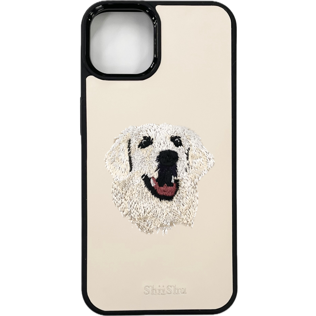 【刺繍スマホケース】ゴールデンレトリバー