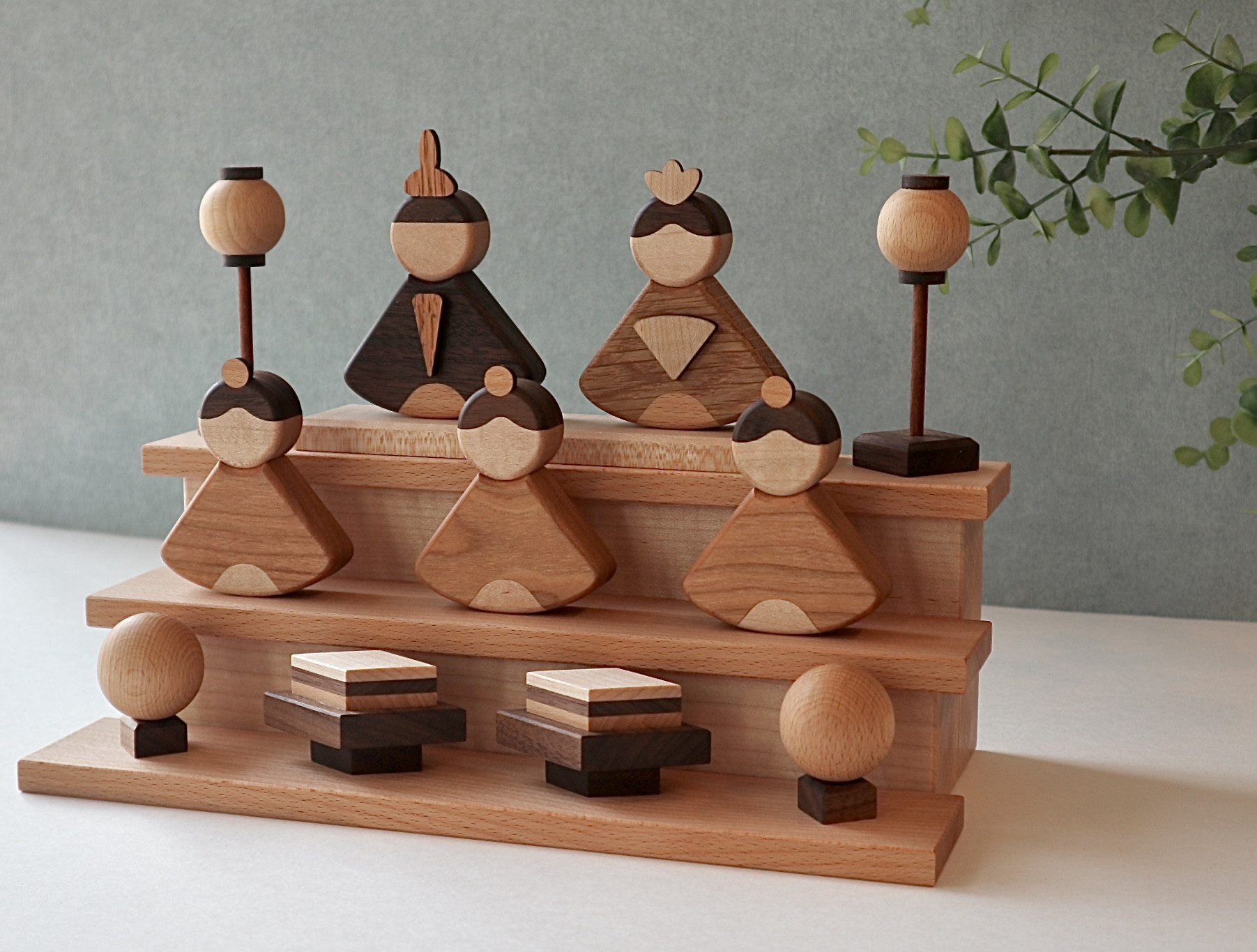 掛軸□香春題 立雛 お雛様 おひなさま 桐共箱 日本画 細身 骨董品