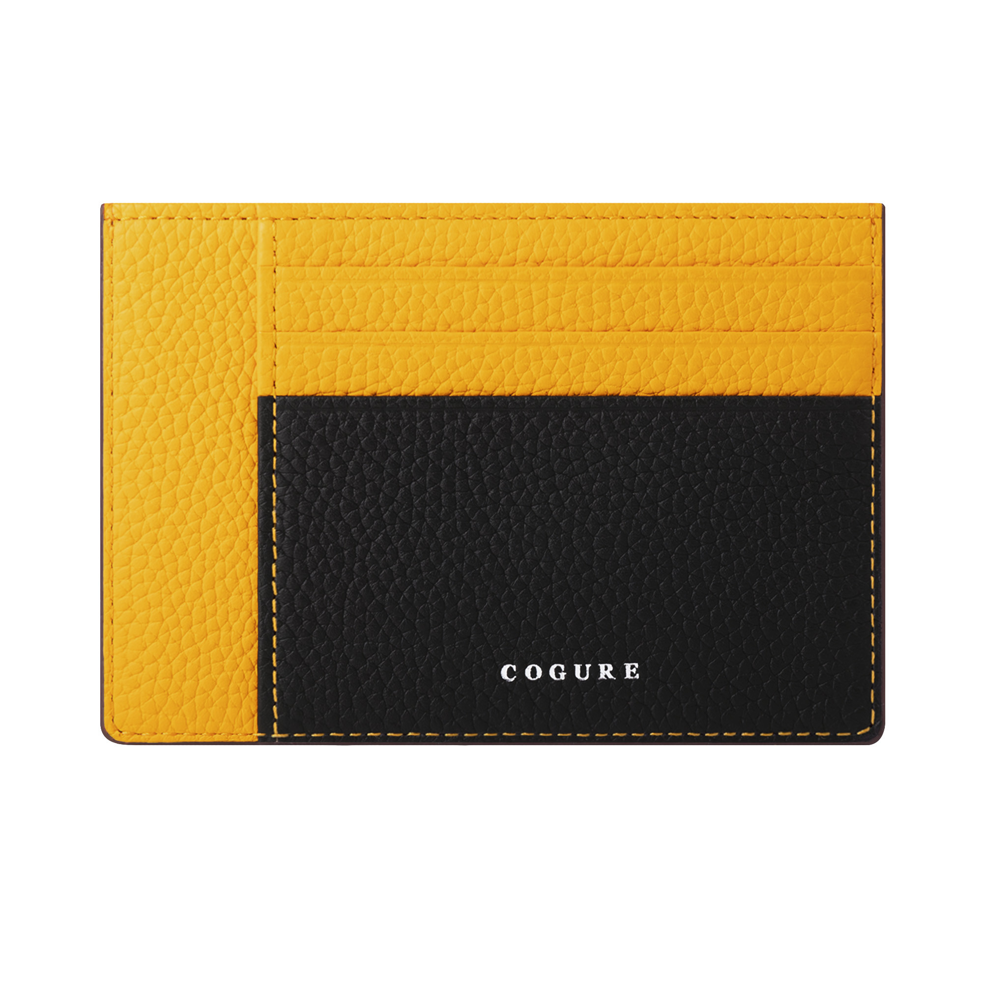 大容量カードケースタイプ 薄型ウォレット <COPCC110> ブラック+ゴールド