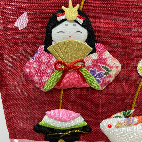押し絵、タペストリー、雛祭り 難く 押し絵、タペストリー、雛祭り 難く
