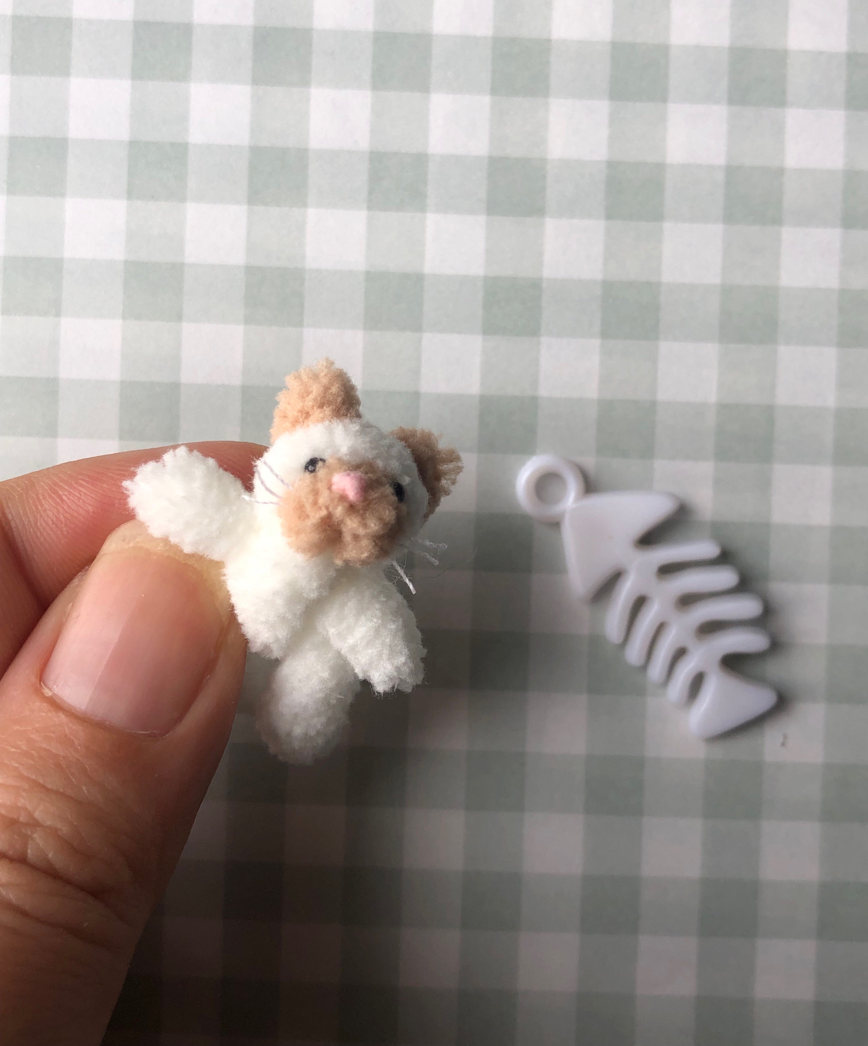 目立たないけど ヒゲのあるねこさん️ぬいぐるみ アートドール