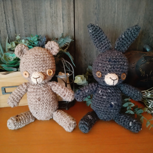 初心者向け あみぐるみキット《クマかウサギ》 キット koioka 初心者向け あみぐるみキット《クマかウサギ》 キット koioka
