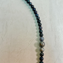 アコヤ真珠✳︎5.5-9mmサイズ︎✳︎グレー系マルチカラー連 4枚目の画像