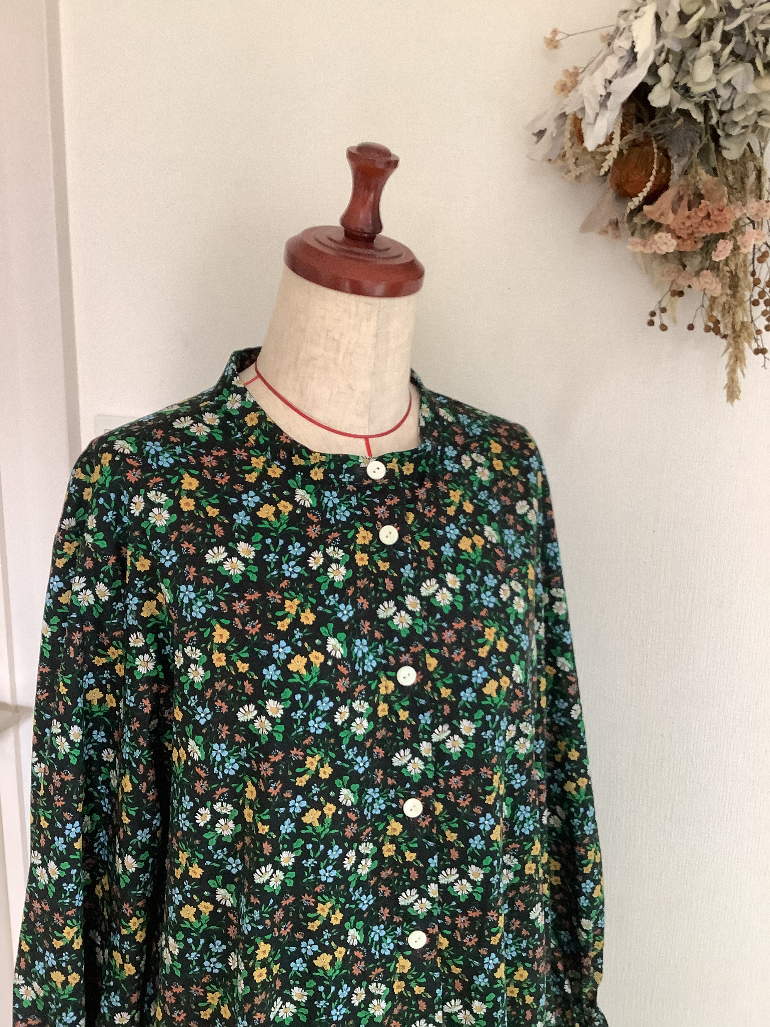 《受注製作》リバティ★選べる★ふんわり袖ワンピース