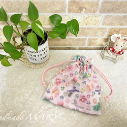 【特価】リボンと小花柄のゆめかわいいランチセット〜園児用〜 7枚目の画像