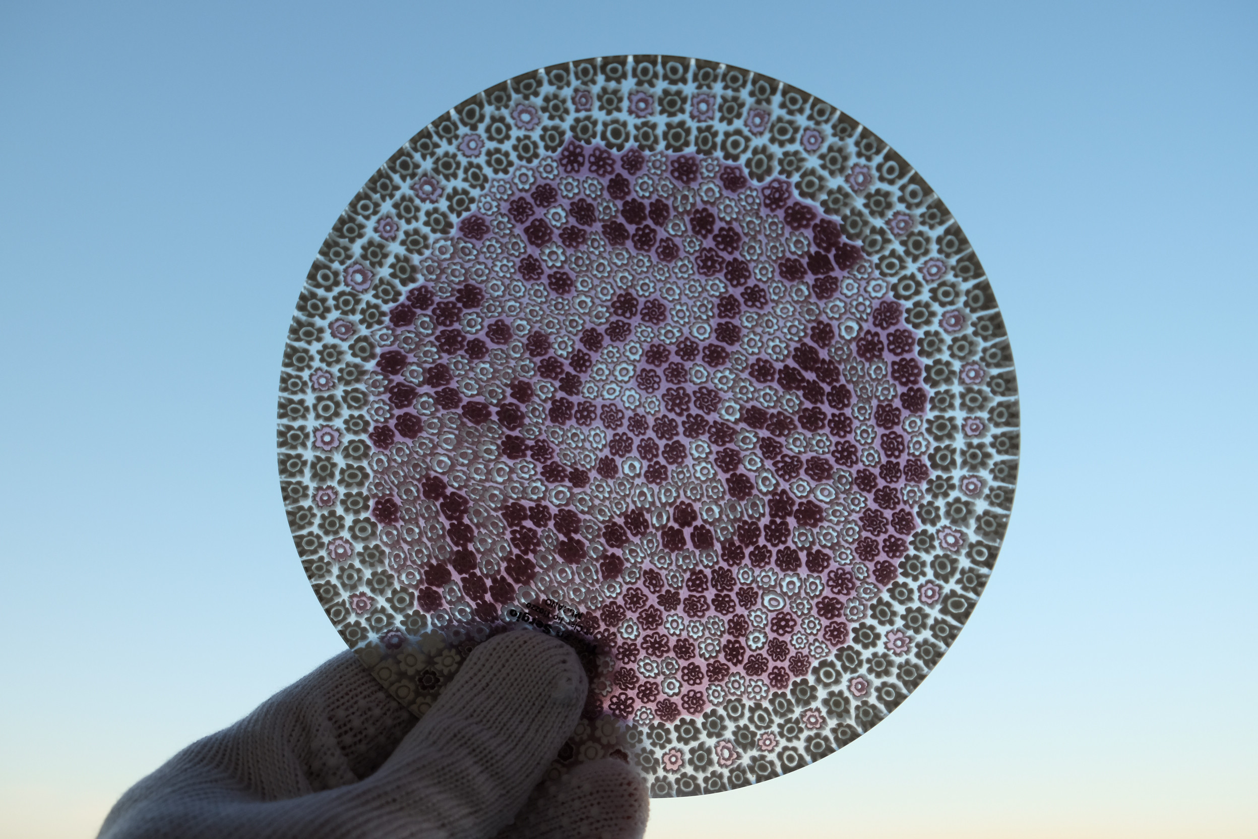 ベネチアンガラス ヴェネチアンガラス ミルフィオリ お皿 プレート 小皿 ムリーニ ムリーネ ムリーナ ガラス お皿