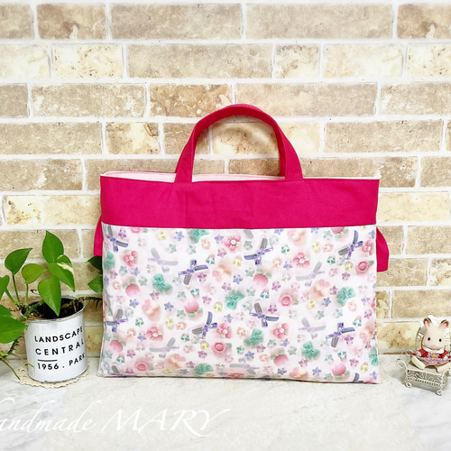 NEWデザイン】リボンとお花のオシャレなレッスンバッグ単品 レッスン