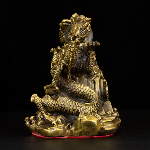 大人気 風水龍 双龍の置物 双龍 玉付き 干支 辰 龍 その他置物