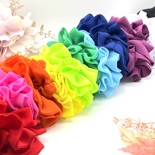 ✿緑♡推しへの愛をアピール！存在感抜群♡シフォンジョーゼットの原色