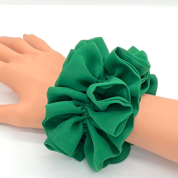 ✿緑♡推しへの愛をアピール！存在感抜群♡シフォンジョーゼットの原色