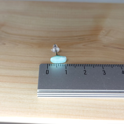 単品 ラリマー (曹灰針石) ピアス サージカル仕様 キャッチはシリコン [20] RM_20 6枚目の画像