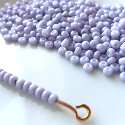 8g11/0 2mm 灰紫色寶仕奧莎捷克種子珠 第2張的照片