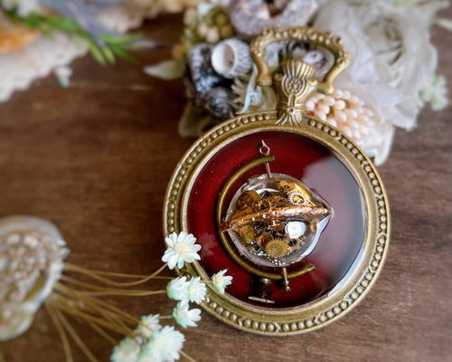 デザイン革タグ☆タグチャーム☆スチームパンク☆ビンテージ風•①☆2個セット 5枚パック】革タグ 5タイプ（同タイプ5枚入り）sgy-1379-5p（ワン