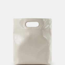 米白色 信封馬丁包 5色 軟油蠟牛皮 大容量立體信封托特包 第15張的照片