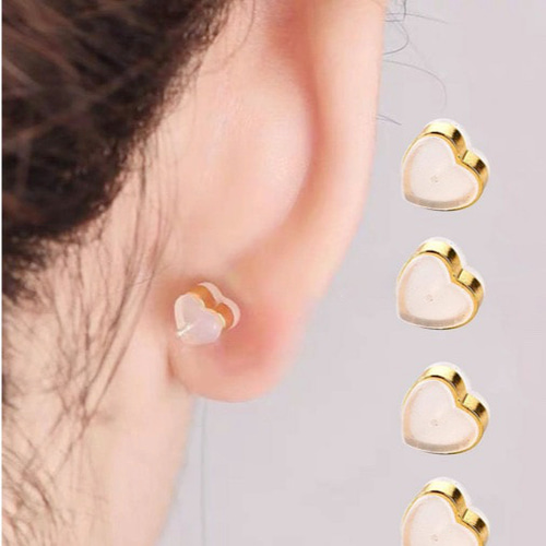 RosraiE】キラキラ ビジュー フラワーフリル ピアス(MA)（ピアス