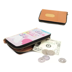 コインパスケース「五つ子パンダ・濃ピンク」　ミニ財布　コインケース　パスケース　カードケース　カード収納　お財布　おさい 12枚目の画像