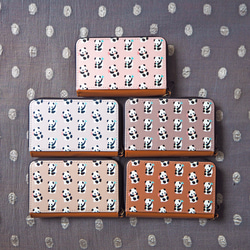 コインパスケース「双子パンダ・ピンク」　ミニ財布　コインケース　パスケース　カードケース　カード収納　お財布　おさいふ　 13枚目の画像